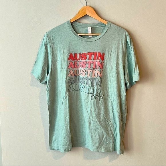 Austin Short Sleeve Crewneck T-shirt in Green Size XL - Picture 1 of 3